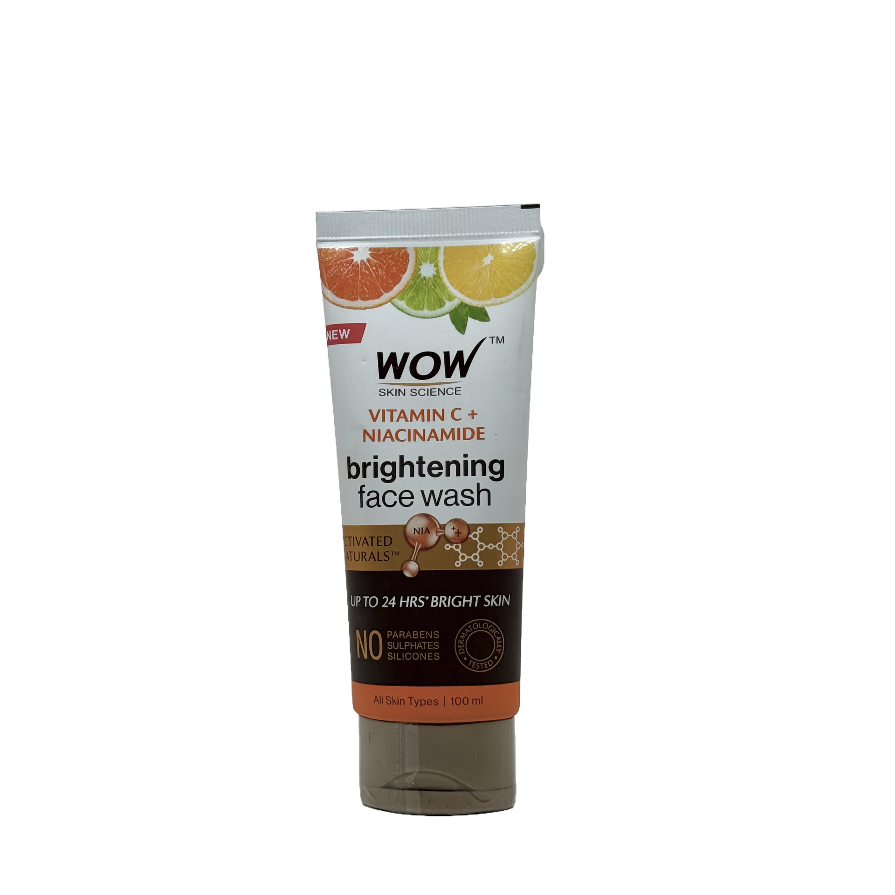 Wow Vitamin C & Niacinamide Brightening Face Wash 100 ML - غسول واو لتفتيح البشرة بفيتامين C والنياسيناميد 100 مل