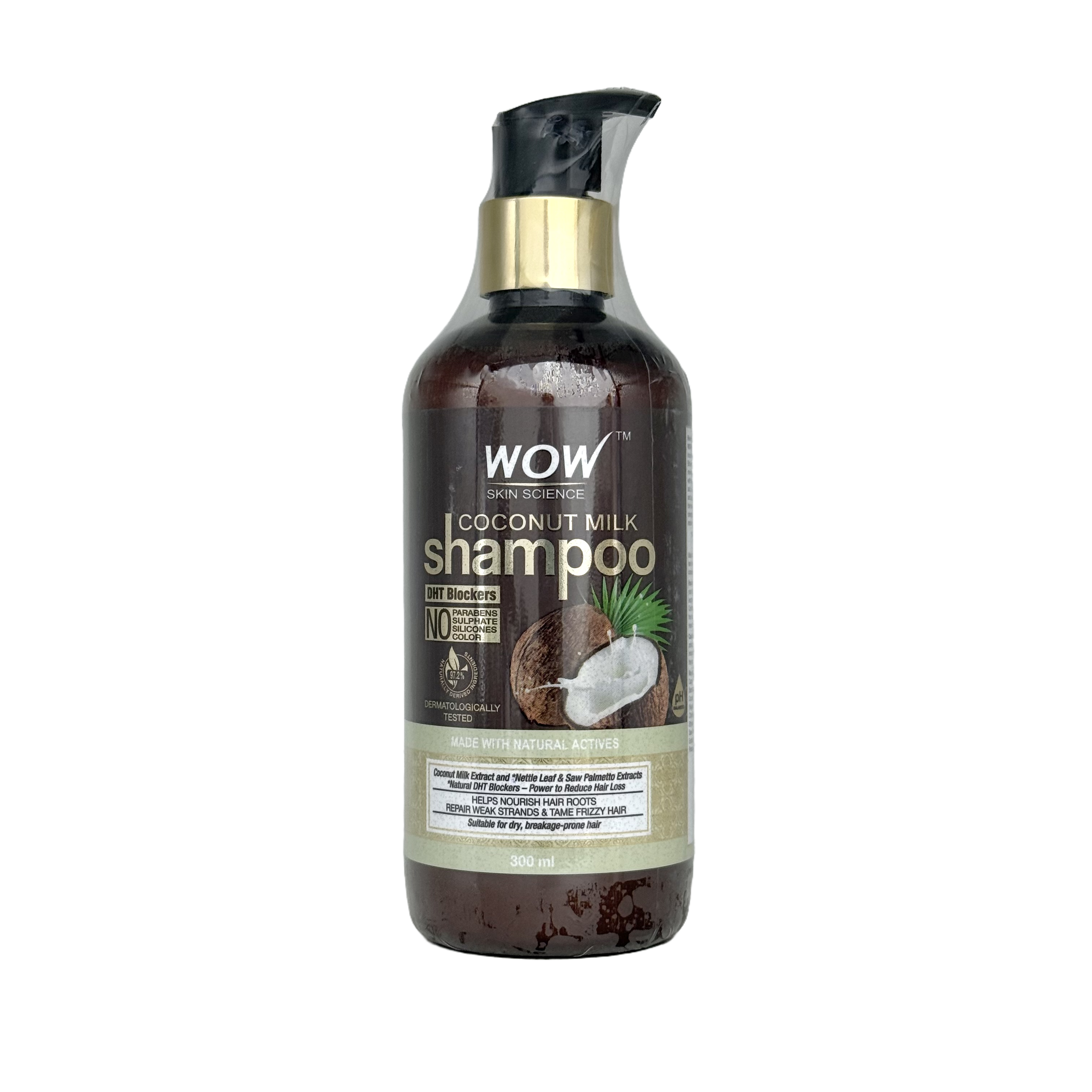WOW Coconut Milk Shampoo 300 ml - شامبو واو بحليب جوز الهند 300 مل