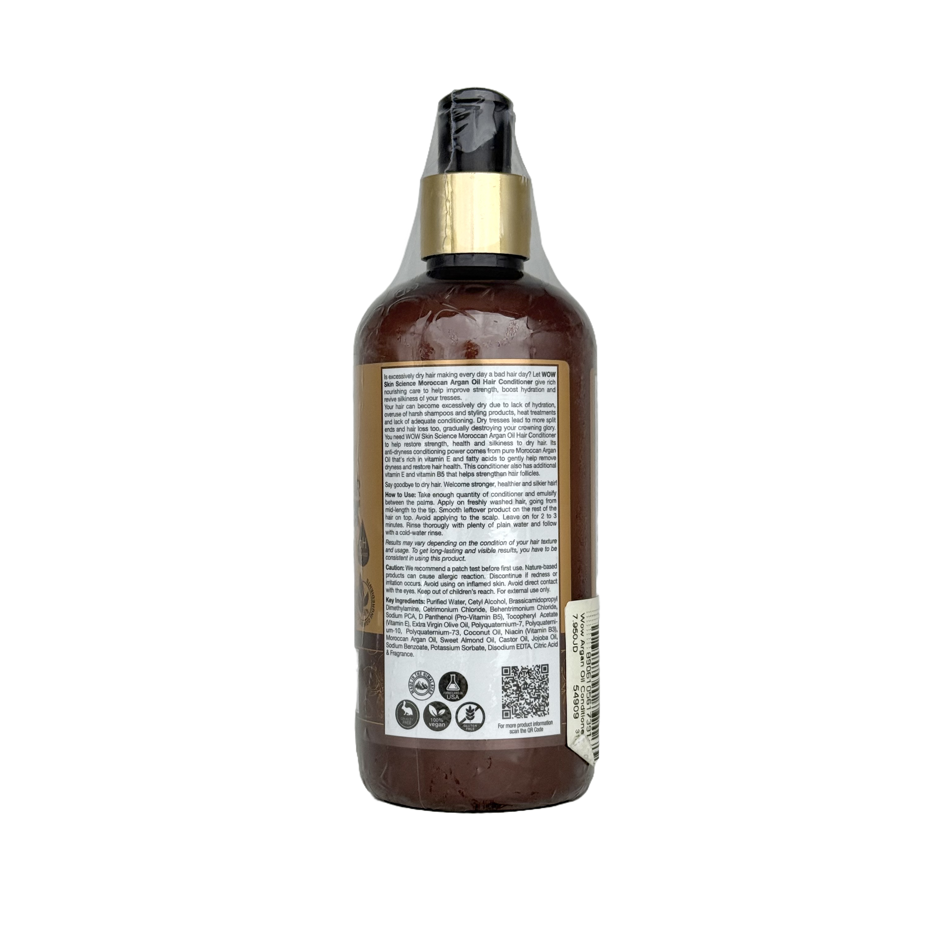 Wow Argan Oil Conditioner 300ml - بلسم واو بزيت الأرغان المغربي 300 مل