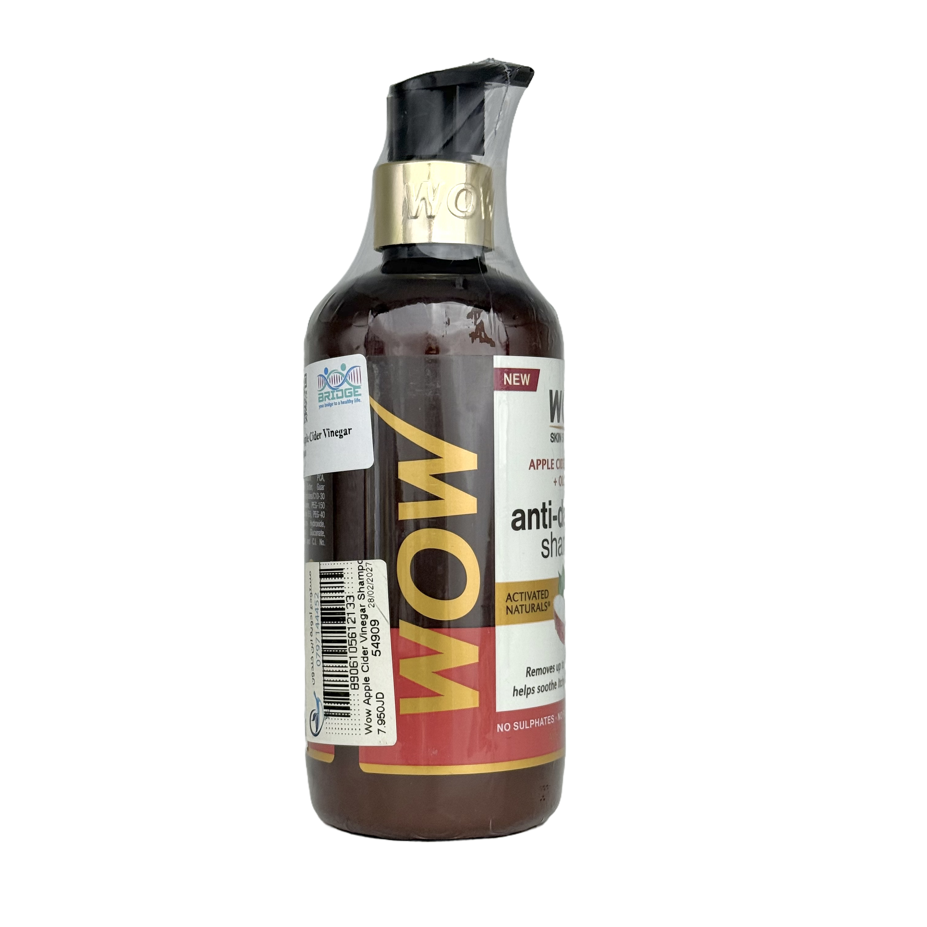 Wow Apple Cider Vinegar Shampoo For Oily & Greasy Hair 300 ML - شامبو واو بخل التفاح للشعر الدهني 300 مل