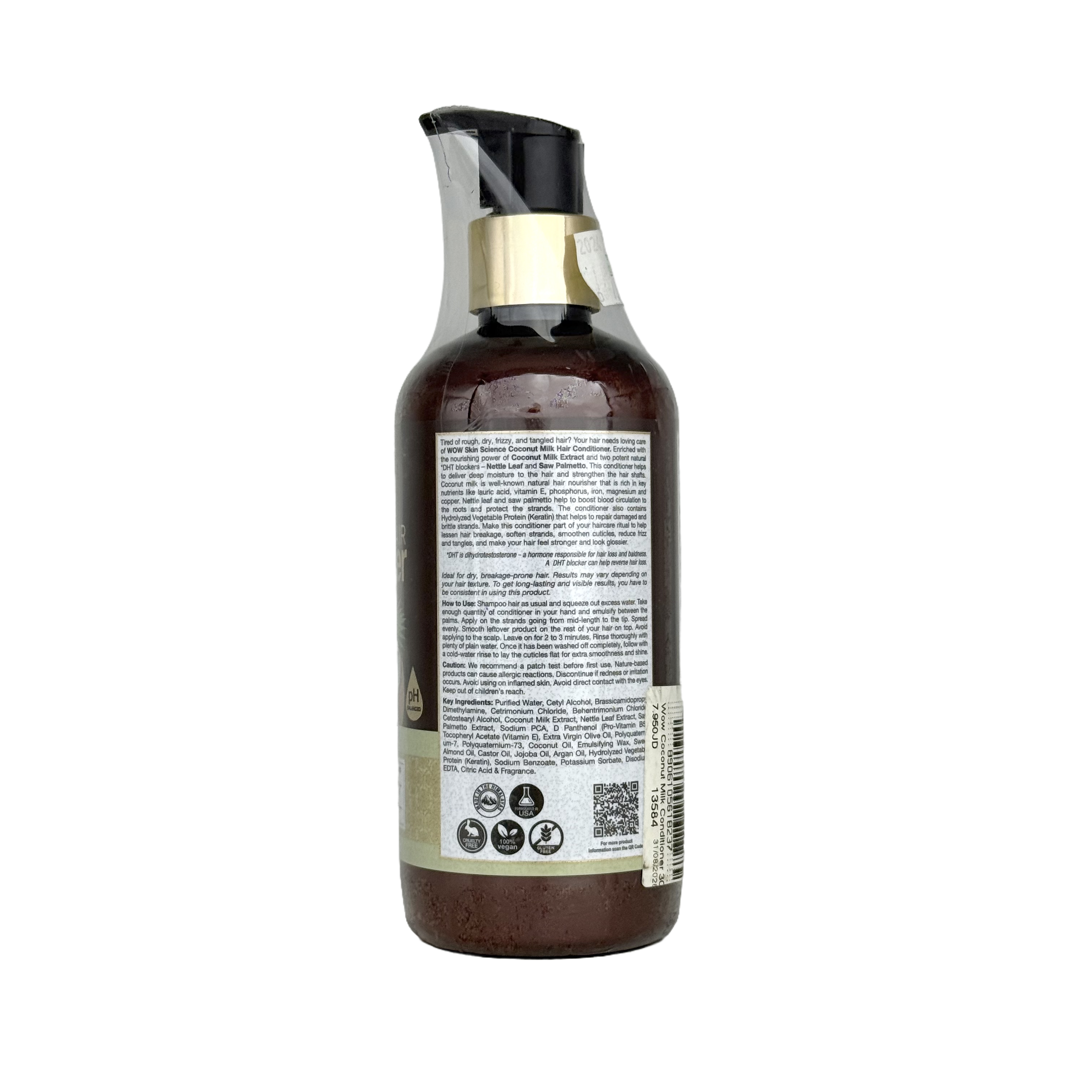 Wow Coconut Milk Conditioner 300ml - بلسم واو بحليب جوز الهند 300 مل