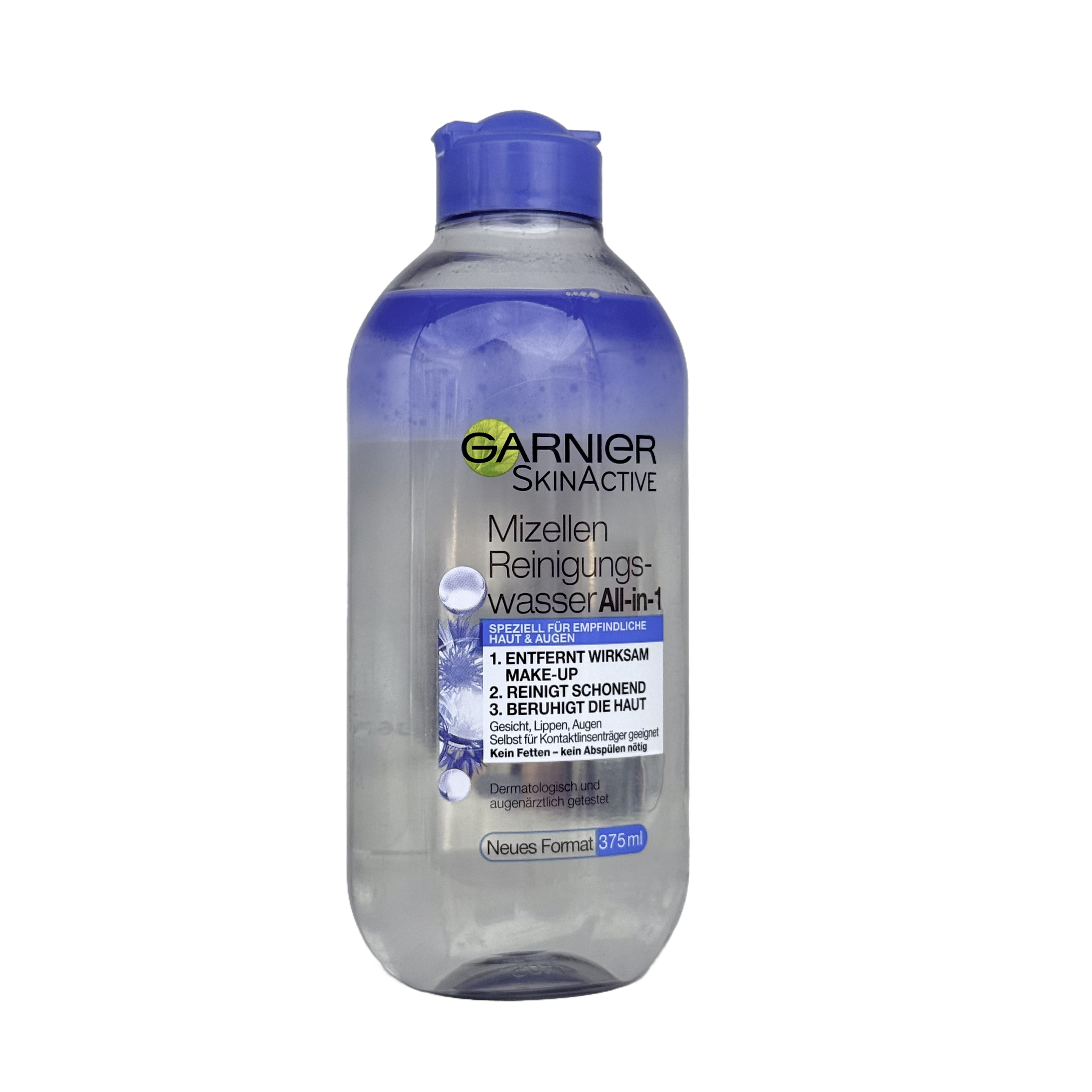 Garnier Micellar Cleansing Water All in 1 Waterproof 375ml - ماء غارنييه ميسيلار منظف الكل في واحد المقاوم للماء 375 مل