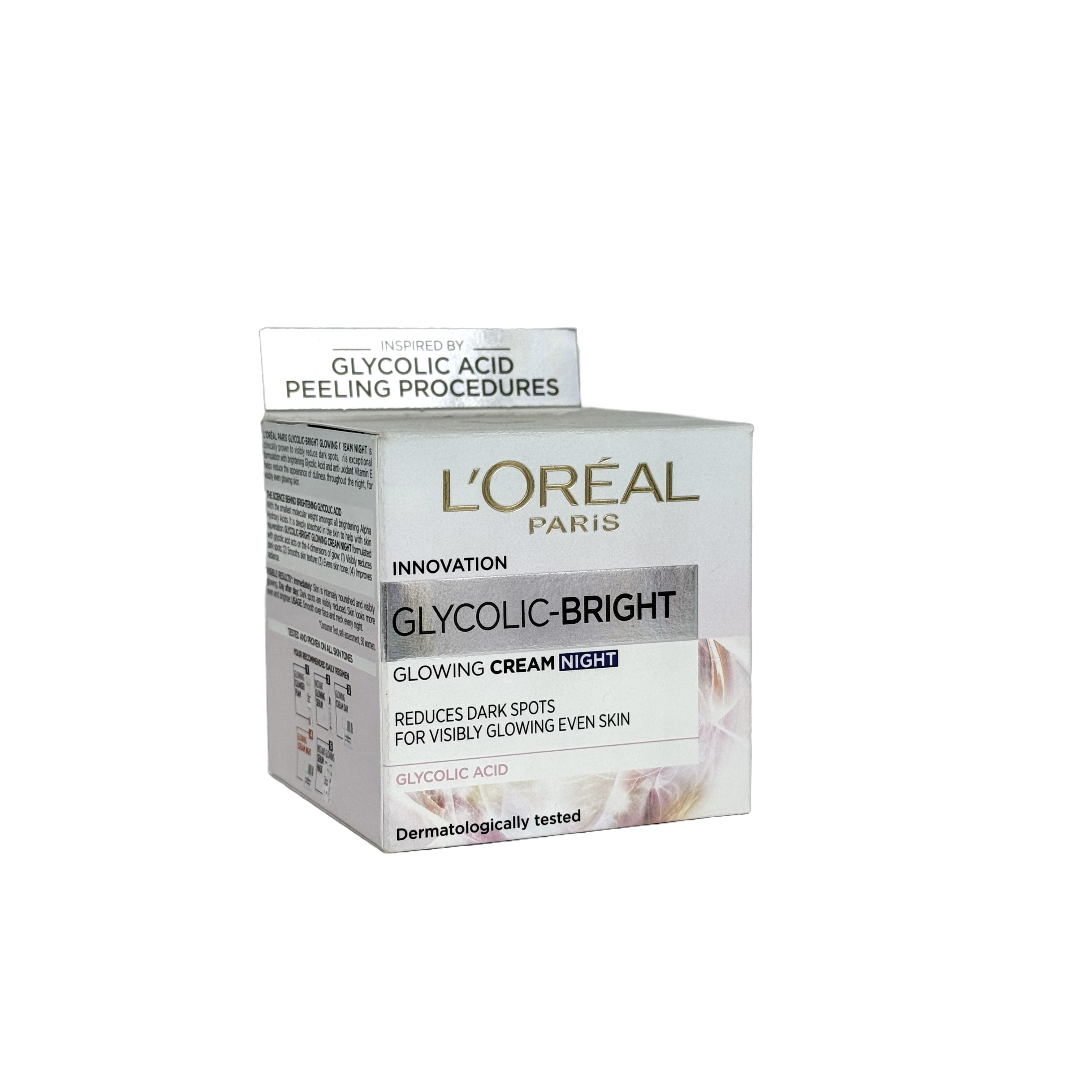 Loreal Glycolic Bright Glowing Night Cream 50 ml - كريم لوريال جلايكوليك برايت الليلي المشرق 50 مل