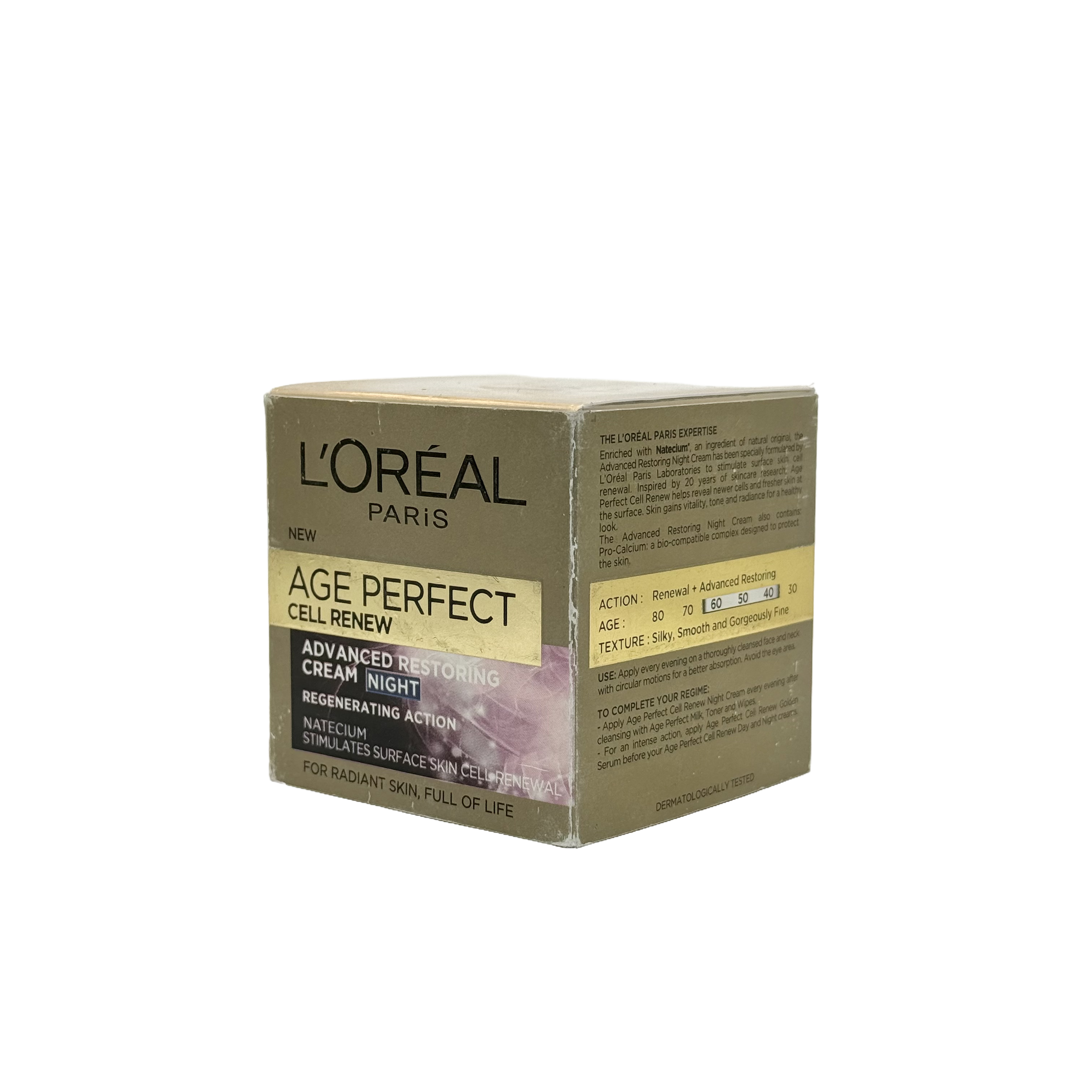 Loreal Age Perfect Cell Renew Advanced Restoring Cream Night 50ml - كريم لوريال إيج بيرفكت لتجديد الخلايا الليلي المتقدم 50 مل