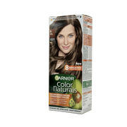 Garnier Color Naturals 5.0 Light Brown Permanent Hair Color Cream - غارنييه كولور ناتشورلز 5.0 بني فاتح كريم صبغة شعر دائمة